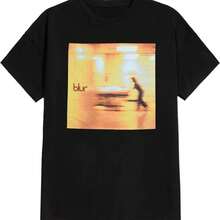 Blur Album Cover Graphic Printing Summer Luxury Brand Cotton Men's And Women's T-Shirts Short Sleeves Streetwear  Fashion - 黑色 - 查看 1