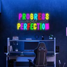 霓虹灯标志 - 塑料材质，壁挂式，开关控制，USB供电，多用途