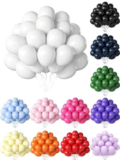 20/50Pcs 5/10/12 Inch Thick Latex Party Balloons, Round Helium Balloons Garland Arch Kit For Birthday Wedding Party Decorations Graduation Anniversary Baptism Holiday Back To School Valentine Day ﻿