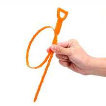 1 Random Color Drain Dredging Artifact For Removing Clogged Drain Pipes, Hair Cleaner, Suitable For Drain Pipes, Shower Pipes, Sinks, Kitchen Sinks, Bathtubs And Bathrooms, Hair Remover, Bathroom Accessories, No Batteries Required