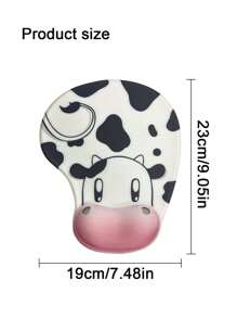 可爱卡通太空星系图案 3D 硅胶柔软耐用防滑鼠标垫带腕托适用于笔记本电脑、办公桌、男女 - 彩色 - 查看 5