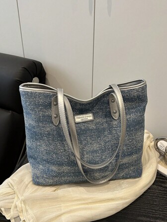 Un nouveau sac à main de grande capacité avec design décoratif à pois, poignées de transport doubles. Convient pour le travail, les déplacements, l'école. Grande capacité, portable, style classique décontracté et d'affaires. Adapté pour les adolescentes, les étudiantes, les cadres. Parfait pour le travail, la rentrée scolaire, le collège, le lycée, l'université, les vacances. Sac à main à fermeture éclair .