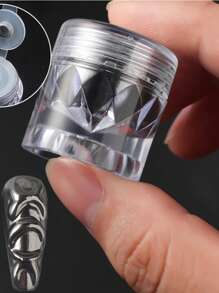 0.5克/盒 釉面甜甜圈珍珠铬粉，1包铬粉美甲粉，透明极光铬粉美甲粉，高光泽珍珠全息闪光金属颜料