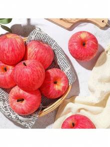 8个逼真仿真苹果，栩栩如生的假水果装饰，适用于婚礼、客厅、春季装饰、厨房装饰、逼真仿真水果派对道具、家居装饰、房间装饰、餐桌装饰、派对装饰、婚礼装饰、生日派对装饰、桌面装饰、仿真植物、厨房必备品、母亲节、母亲节桌面装饰、婚礼中心装饰 - 紅色 - 查看 7