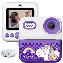 Kids Instant Print Digital Camera Toy – Built-In Zink Photo Paper Printer, Fun Music Player & Sound Effects | 2.4" LCD Screen, 1080P HD Video & 16X Zoom | Creative Travel Photography Toy For Boys & Girls Ages 3-12 | Perfect Birthday, Christmas, Holiday Gift (Pink/Blue/Purple) - XX-multicolor - View 13