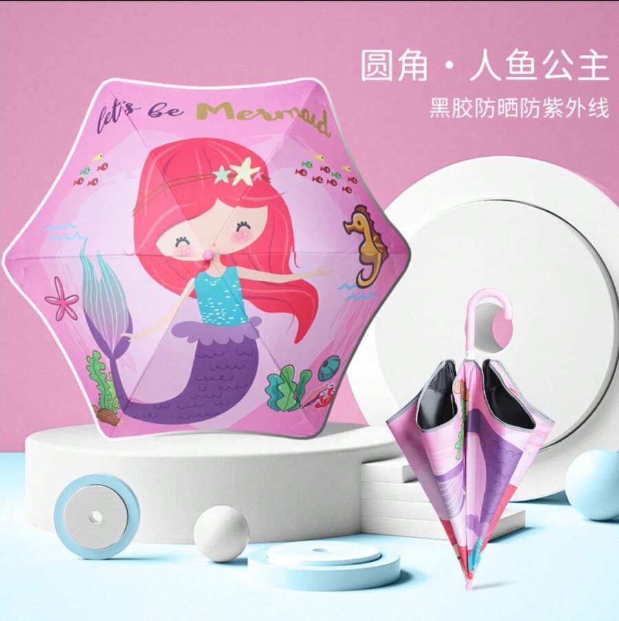 Umbrellas And Rain Hat Umbrellas - Mermaid Princess - View 1