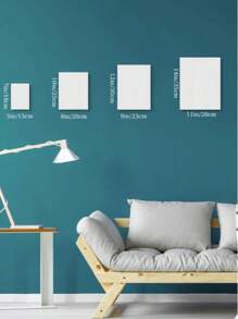 2 pannelli in tela, tele bianche in bianco per pittura ad olio e colata acrilica, forniture artistiche per adulti e adolescenti, per forniture scolastiche, back to school