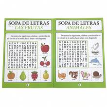 Children's Spanish Word Search Puzzle Book, Fun Spanish Vocabulary Learning Workbook, Learning Toys For Kids, Interactive Toys For Teachers And Students - 彩色 - 查看 6