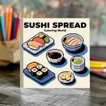 Libro para colorear de pastel de dulce - 1 pieza con 25 páginas únicas, papel grueso mejorado, libro para colorear desestresante, mejora la creatividad y la concentración, ideal como regalo, para el Día de la Madre, regalo para mamá