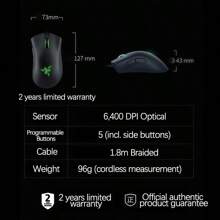 RAZER Rainforest Wolf Spider V3 X + Purgatory Adder Set Mechanical Optical Keyboard + 6400DPI Mouse RGB Magic Color Synchronization Professional Peripherals Splash-Proof Design