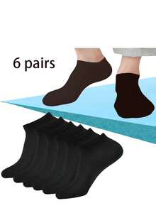 6/10/15/20 /30Pairs Women & Men Solid Color Low Cut Invisible Short Socks, Ladies Short Socks For Spring, Summer, Autumn & Winter, Men Elastic Soft Breathable Socks, Suitable For Daily Wear - Multicolor - View 17