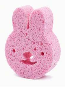 Kids Bath Sponge, Cartoon Soft Scrub Towel, Baby Bath Shower Sponge, Wood Pulp Material, Lather Easily