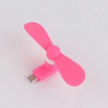1PC Creative USB Mini Mobile Phone Fan, TYPE-C Android Apple Portable Small Fan, Three In One Mobile Phone Fan, Silent Fan, Small Gift, Cool In Summer, Suitable For Outdoor Use, Compatible With Android, Apple, And Power Bank Interfaces, Easy To Carry, Compact And Detachable Design Summer Cooling,Beach,Travel - Multicolor - View 28
