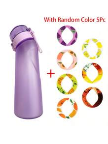 1 pièce Bouteille d'eau aromatisée de 750 ml/25 oz, ensemble de démarrage de bouteille, bouteille à boire avec une capsule d'arôme aléatoire. Convient pour les salles de sport, les écoles. Bouteille d'eau aromatisée (les capsules d'arôme n'améliorent que l'odeur, pas le goût). Ne change pas le goût de l'eau, ne fait que la rendre très parfumée.