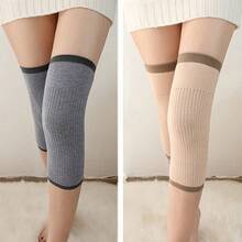 1 Coppia di ginocchiere ergonomiche e calde per il freddo autunnale e invernale, adatte per ciclismo, sci e corsa