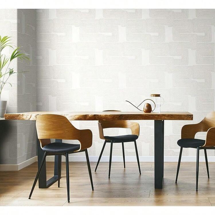 Papel pintado para despegar y pegar, color negro y metálico dorado - BLANCO - Añade 3