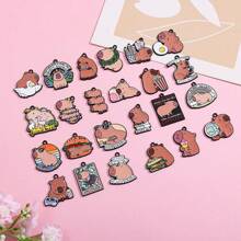 可爱的水豚河豚DIY吊坠首饰套装，可用于制作手链、项链和其他首饰。适合DIY爱好者。也非常适合馈赠亲朋好友。