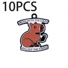 可爱的水豚河豚DIY吊坠首饰套装，可用于制作手链、项链和其他首饰。适合DIY爱好者。也非常适合馈赠亲朋好友。