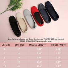 Women's Flats Walking Shoes Comfortable Mesh Round Toe Ballet Flats Breathable Dress Shoes Washable Work Slip-On Classical Shoes,Casual Women's Flats For Walking - 藍白色 - 查看 2