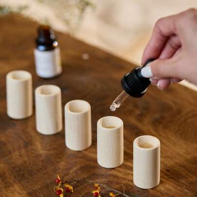 Cirelle 1/5/10/20 件木质精油扩香器精油扩香木质香薰助眠扩香器木质圆柱形扩香器适用于家庭精油扩香、新年、圣诞节、感恩节、母亲节礼物、特殊礼物、返校使用、宿舍必需品、夏季家居装饰