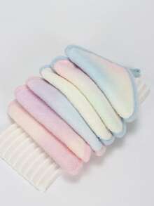 3/5pcs Soft Microfiber Facial Cleansing Cloths, Makeup Removal Face Towels With Hanging Loop, Gentle On Skin, Washable And Reusable - Multicolor - View 9