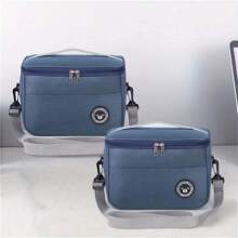1 pezzo Nuova borsa termica con design senza mani e a prova di perdite, riutilizzabile, adatta per lavoro, campeggio, viaggi, con opzioni multiple per il trasporto, senza contatto con gli alimenti, per il ritorno a scuola, borsa da trasporto da esterno