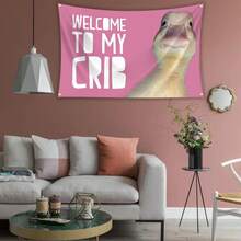 Welcome To My Crib Flag Funny Flags For Room Man Cave Wall Flag With Brass Grommets For College Dorm Room Decor,Outdoor,Parties(3ft*2ft) - Multicolor - View 11