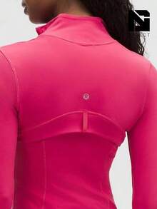 Lululemon Define Jacket Nulu Women's Lightweight, Full Zip Running Track Jacket-For Yoga Gym Running-Sweat-Wicking-Yoga-All Seasons Sport-Spring/Summer-Autumn/Winter-Mother's Day Gifts-Father's Day Gift - Raspberry coulis - 查看 5