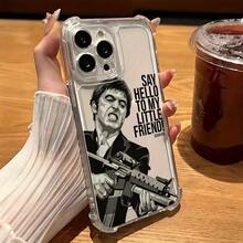 Funda de teléfono compatible con for  17,16, 15, 14, 13, 12, 11 Pro Max, X, XR, XSMAX, 8 y 7 Plus, resistente a los golpes, transparente y suave en el dorso. - transparente - Ver 7