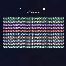 210 张 10 色夜光许愿星折纸，具有多种图案样式、混合颜色、幸运星、半透明五角星夜光特殊折纸，适用于学校用品，返校 - 10色/210張 - 查看 8