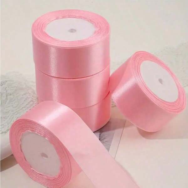 لفة 18 متر ،شريط بوليستر عالي الكثافة بعرض 2 سم ،شريط ساتان لتغليف مواد الحفلات والهدايا والزهور وتزيين المناسبات،ألوان متعددة