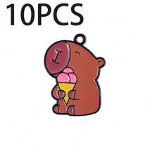 可爱的水豚河豚DIY吊坠首饰套装，可用于制作手链、项链和其他首饰。适合DIY爱好者。也非常适合馈赠亲朋好友。