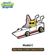 SPONGEBOB 1 件创意卡通海绵宝宝趣味汽车贴纸 - 车身划痕保护装饰贴纸 - 均碼 - 查看 6