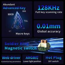 AJAZZ AK980MAX 有线磁轴键盘，定制密封结构，全磁轴，全键热插拔，高品质侧印键帽，RGB DIY - 彩色 - 查看 5