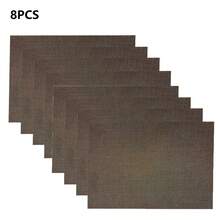 4 Stücke/6 Stücke/8 Stücke/10 Stücke einfarbige quadratische Tischsets, 43cm*46cm hitzebeständige Tischdekorationsstoffe, Kaffeetischsets geeignet für Neujahr, Ostern, Valentinstag Dekoration, Innen- & Außenbereich Zusammenkünfte Zuhause, minimalistischer Stil Esszimmer Anordnung, Geschirr Schutz für Feiertage und Geschenke