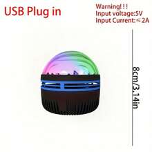 1pc Colorful Northern Lights Atmosphere Lamp, Remote Control, USB Powered Home Decor, Holiday Decoration, Family Gathering, Company Party - Multi-color light - View 12