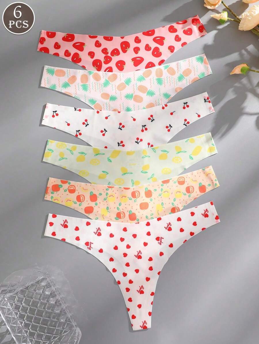 6pcs Women Leopard Print Hipster Briefs, Comfortable & Stylish Panties - Multicolor - View 1