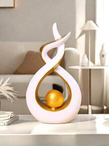 A Premium Luxurious Decorative Flame-Shaped Figurine, Suitable For Placing On TV Cabinets, Bar Cabinets, Or Bedside Tables As Decor Or As A Christmas/Anniversary Gift For Friends And Family