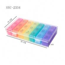 1 szt., codzienne przenośne pudełko do pakowania tabletek z 21 przegródkami i pokrywką, organizer na leki, piękny i wygodny, odpowiedni do codziennego użytku i podróży