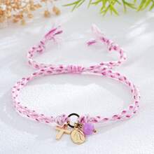 1 chiếc vòng tay hình thánh giá phong cách Bohemian, có thể điều chỉnh kích thước, chất liệu bện, màu đồng, phù hợp cho nữ và các cặp đôi - có thể đeo nhiều vòng cùng lúc, quà tặng cho phái nữ, phụ kiện Cơ đốc giáo. - Nhiều màu - Xem 18