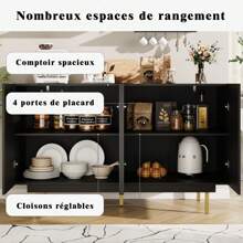 Sideboard, Dining Room Cabinet, Storage Cabinet With 4 Doors, Cabinet Door Design, Freestanding Cabinet