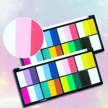 8格水溶性面部彩绘调色板，色彩鲜艳，适合万圣节、体育赛事、角色扮演、DIY、学校用品、返校 - 單件 - 查看 4