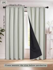 1 件春季涤纶纯色遮光窗帘，轻质，杆袋设计，100% 涤纶遮光遮阳，经典简约风格，适用于卧室、客厅、书房、窗户装饰、家居装饰，轻质 100% 涤纶纯色窗帘，四季皆宜，适合家庭日常使用 - 彩色 - 查看 38