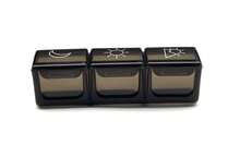 1 pieza Estuche portátil de pastillas con 21 compartimentos y tapa, conveniente para almacenar medicamentos, práctico y elegante para uso diario y viajes - Negro - Ver 3