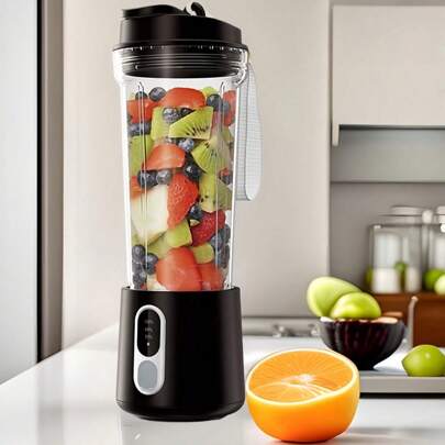 Portable Smoothie Mixer With Sharp Blades, Excellent Mixing Performance, Detachable, Suitable For Travel, Gym, Home, Office