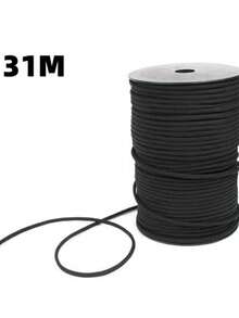 Lislark 4 Mm 9 Strand Paracord 550 Spec Camo Colours 31m-100m Bush Craft Camping Hiking - 31M Black - View 10