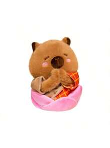 1 件爆米花、炸薯条、水豚毛绒玩具、圣诞节毛绒动物礼物、生日派对、毕业水豚玩偶、蛋糕甜点 - 彩色 - 查看 8