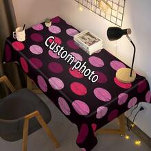 1 Pc Customized Photo Barbecue Grill Bar Tablecloth - Personalized Photo, Polyester Rectangular Tablecloth, Suitable For Parties, Birthdays, Weddings, Anniversaries, And Events - Multicolor - View 4