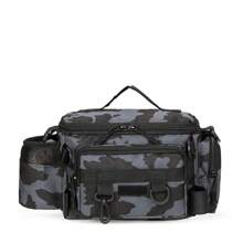 Multi-Function Lure Bag: 3-Way Carry (Shoulder/Crossbody/Waist). Specialized Storage For Fishing Rods & Tackle. Large Capacity. Essential Outdoor Gear For Anglers.