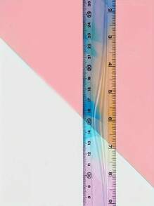 1 pezzo Righello flessibile in PVC morbido, da 30 cm, design pieghevole e piegabile senza sosta, graduato in pollici e centimetri, ideale per studenti e uso in ufficio - colori assortiti, forniture scolastiche, ritorno a scuola